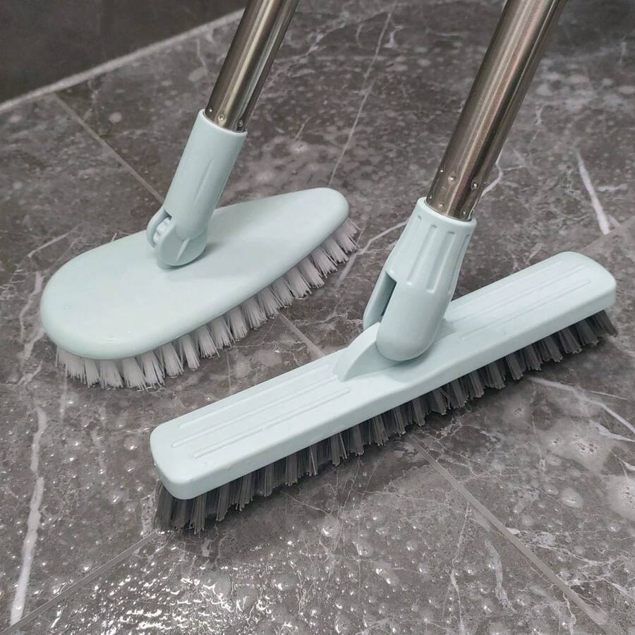 Multifunctional Bathroom Floor Scrub Brush Hard Bristles Crevice Gap Cleaning Brush Long Ergonomic Non‑Slip Handle Tile Wall Toilet Shower Stain Removal Heavy‑Duty Household Cleaning Supplies - Practical - View 1