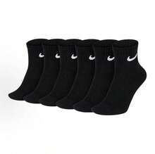 Nike Sports Socks High-Cut Mid-Cut Training Fitness Unisex 3 Pairs Pack White - Black Mid-calf Socks - View 6