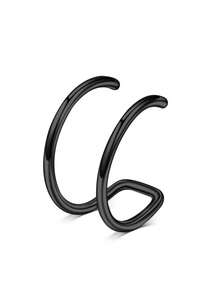 CIZME 1 pieza Anillo de labio falso de acero inoxidable de moda, adecuado para la decoración diaria de las mujeres, sin necesidad de perforación, se puede usar como anillo de labio, clip de labio, joyería de piercing falso de labio, anillo de nariz falso, clip de nariz, clip de cartílago de oreja, clip de cartílago de oreja - Anillo de labio falso - Ver 14