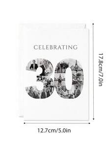 1/3pcs Custom Photo Collage Birthday Greeting Card, Personalized Celebrating Birthday Keepsake Card For Birthday Anniversary Party Gift Supplies - Multicolor - View 6