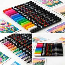 60pcs Acrylic Paint Markers, Liquid Ink Marker Pen Set With Stackable Design, Smooth Flow Paint Pens With Vibrant Colors For Drawing, DIY Crafts And Creative Projects, Back To School Art Supplies - Sets - View 5