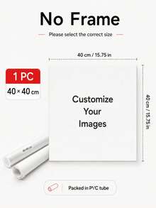 Customizable Wooden Frame Canvas Wall Art, Personalized Family Portrait And Action Photo Print, Suitable For Living Room, Bedroom, Home Office Decoration - Multicolor - View 12