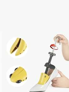 1pc Adjustable Shoe Stretcher For Men And Women, Expandable Width, Anti-Wrinkle, Universal - Yellow - View 4