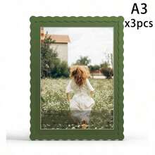 Mosearon 3pcs/1pc Wavy 30x40cm Photo Frame, 12x16in Certificate Frame, A4 Poster Frame, A4 Art Frame, Acrylic Transparent Panel, Suitable For Living Room, Bedroom, Office, Gallery Wall Decor - 1515 Wavy - View 43
