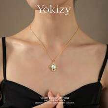 11-12mm Freshwater Pearl Necklace, White Near-Round High Luster With Slight Imperfections, Elegant Luxury Accessory For Women - White - View 3