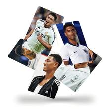 55Pcs FIFA Collectible Cards, Laminated Art Cardstock Material, High-Definition Football Star Collection Cards, Sports Style, Planner Storage Niche Peripheral Decoration Cards - Sports Trading Cards - View 3