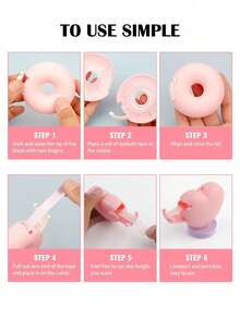 6pcs Pink Breathable Makeup Auxiliary Tape Rolls, Micro-Pore Eye Shaping Tape With Cutter, Portable Makeup Tool, Suitable For Makeup Artists, Home DIY, Travel And Back To School Supplies - Multicolor - View 7