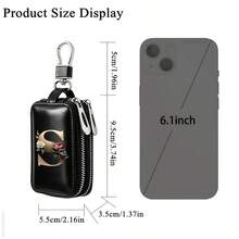 Double Layered Enlarged Capacity26 Letter Key Bag Men's PUkeystorage Bag Keychain Keychain,A Gift Full Of Love,Fun Gift,Men's Gift,Gift For Loved Ones - Multicolor - View 5