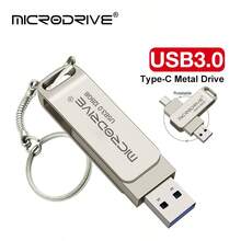 Microdrive 2合1 USB 3.0 Type-C 隨身碟 360°可旋轉 OTG 隨身碟 金屬雙介面記憶卡 外接儲存 U盤 適用於 Type-C 手機、筆電、PC - 查看 6