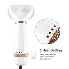 Dog Hair Dryer And Dog Blow Dryer, 2-In-1 Pet Hair Dryer With Self-Cleaning Slicker Brush - Portable Grooming For Dogs And Cats, 3 Temperature Settings, Low Noise - Back To School Cleaning - US A Type Plug(110-127V) - View 6