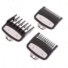 5/4/3/2/1pc Random Styles Adjustable Black Hair Clipper Comb Guard, Rat-Tail Comb, Suitable For Trimming Length, Professional Barber Home Salon Haircutting Accessories - Multicolor - View 2
