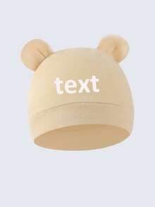1PC Customized Baby Name Newborn Hat, For Boys And Girls Daily Use, Anti-Scratch And Warm, Suitable For All Seasons, Personalized Printed Name LOGO Beanie, Baby Gift, Gift For Kids, Ideal Gift For Baby Shower 0-3M - Multicolor - View 16