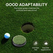 FINGER TEN Golf Hole Cup Putting Green 1 Pack, 3.94 Inch Putting Green Hole Cups With Heavy-Duty Metal Base For Backyard Practice And Home Simulated Lawn - Green - View 5