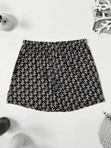 4pcs Men's Luxury Black & Gold Series Printed Pajama Pants, High-End Elastic Comfortable Boxer Shorts, Plus Size, Breathable Thin Fabric With Elastic Waistband - Multicolor - View 6