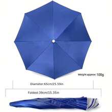 Umbrella Hat - Hands-Free Comfortable Design, Suitable For Camping, Fishing And Gardening Outdoor Sun Protection. Equipped With Elastic Headband, UV Protection Function, Can Be Used As Fishing Hat Or Sun Umbrella Hat - Multicolor - View 3