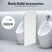 Urinal Screen Toilet Partition Wall-Mounted Men Urinal Partition Screen Urinal Partition Divider Screen - Urinal Screen Toilet Partition - View 11