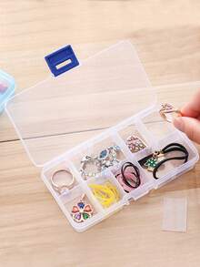 1pc Portable Pill Box, Travel Essential, Reusable, Suitable For Storing Vitamins And Medications, Ideal For Office, Outdoor, Home, Travel, Back To School And Various Occasions - Clear - View 5