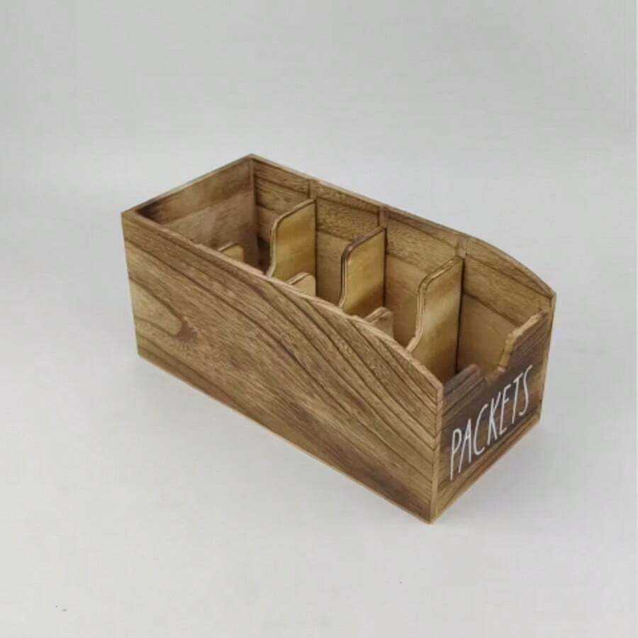 Kitchen Seasoning Storage Box With 4 Compartments - Multicolor - View 1