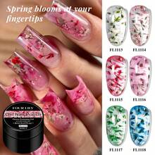 FOUR LILY 8ml Gel Extension Builder Nail Gel - Gel Ekstensi Kuku Bening, Cocok Untuk Penguatan Permukaan Dan Penanaman Bunga Kering, Gel Kuku UV/LED yang Dapat Dilepas, Cocok Untuk Manikur Salon Dan Rumahan - MultiWarna - View 2