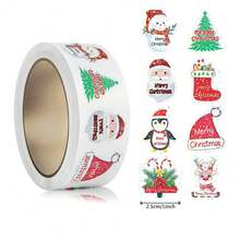 TYFYO 500pcs Laser Cartoon Christmas Stickers Christmas Gift Wrapping Label Sticker Scrapbook Stationery,1" - Laser 3 - View 8