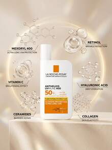 La Roche-Posay Anthelios UVMune 400 Invisible Fluid Non-Perfumed Suncream SPF50+ 50ml – Sunscreen, Broad Spectrum, For Sensitive Skin, Fragrance-Free, Invisible Finish, Mexoryl 400, Suitable For Daily Skincare Routine - Non-Perfumed - View 3