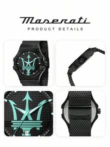 Jam Tangan Pria Maserati Automatic Skeleton dengan Casing Emas Mawar dan Tali Kulit Buaya Biru Tua, Jam Tangan Bisnis R8821139001 - JAM TANGAN - View 3