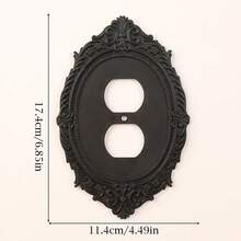1 Buah Pelat Sakelar Berongga Gaya Gotik Vintage Plastik Berkualitas Tinggi Hasil Cetak 3D, Panel Dekoratif Sakelar Dinding Gaya Eropa Retro, Pelat Sakelar Dekorasi Lembut Personalisasi Halloween Cocok untuk Latar Belakang Dinding Studio - beraneka warna - View 19
