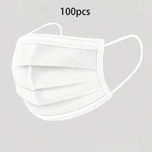 10/30/50/100pcs Disposable Face Masks, Multiple Colors Available, Skin-Friendly Soft, 3-Layer Protection, Elastic Ear Loops, Suitable For Home, School, Office, Outdoor And Camping - Multicolor - View 24