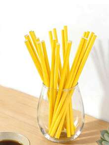 10/100/200pcs Pure Black Paper Straws, Candy Support Sticks, Suitable For Cocktails, Birthdays, Barbecues, Graduations, Back To School, Party Supplies, Christmas And Other Occasions - View 16