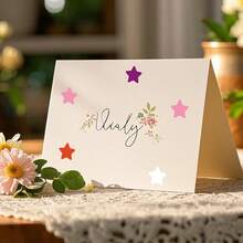 350pcs/10sheets Colorful Star Doodle Stickers 21x14.8cm 1 Inch Each 10 Colors Perfect For Teacher Reward Stickers, Office Document Marking, Handmade Scrapbook DIY, Event Props, Storage Planning Classification Marking - Multicolor - View 5