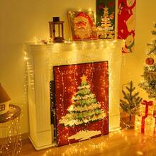 1pc Copper Wire Firecracker String Light, Optional 50/100LED, USB Fairy Lights With Remote Control In Warm White. Perfect For Christmas Tree, Holiday Parties, Indoor Home, Outdoor Garden, Patio, Wedding And Birthday Decoration. - USB Warm White Firecracker Lights - View 9