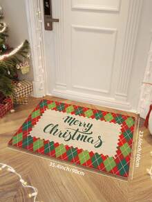 1PC Bathroom Mats Rugs Merry Christmas Rug Bath Mat TPR Backing Non-Slip For Kitchen,Outdoor, Indoor, Runner Corridor, Bedroom, Living Room, Beside Throw Rugs Washable Rugs Easy Clean, Throw Rugs Easy Clean For Bathroom Fall Decor - Multicolor - View 12
