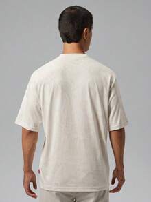 Jordan Men's AS BRK LSR GFX SS Crew Short Sleeve Knit Collarless T-Shirt TIM9995-030 - Beige - View 2