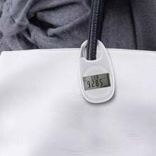 Pedometer 3D Walking Pedometer, Mini Counter, Portable Sports Step Counter With Carabiner Clip, Distance Tracking, Calorie Count, And Activity Time, Suitable For Sports Step Counting, For Men Women - Off-white - View 4