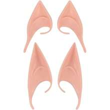 4 Pairs/8pcs Fashion Fairy Elf Ears, Fake Ears Makeup Long/Short Style Optional, Fairy Vampire Elf Halloween Latex Ears, Christmas Party Halloween Gift - Multicolor - View 4