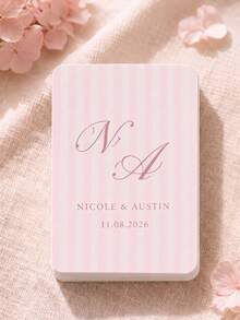 1 Set (54 Pcs) Personalized Custom Photo Wedding Playing Cards.Guest Book Playing Cards,Blank Playing Cards For Wedding Guest Book Alternative,Custom Signature Wedding Favors, DIY Message Cards For Guests, Unique Wedding Keepsake Memory Cards - Multicolor 2 - View 9