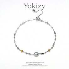 Yokizy Seawater Tahiti Bracelet S925 Silver 6-7mm Irregular Pearl Adjustable Niche Luxury - Silver - View 7
