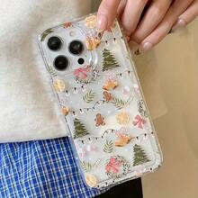 Phone Case - Christmas Simple Pattern Transparent Anti-Slip Soft Phone Case, Compatible With Apple 18/18Pro/18promax/17/17Pro/17promax/16/16Plus/16Pro/16Promax/15/15Plus/15Pro/15Promax14/14Plus/14Pro/14Promax13/13Pro/13Promax 12/12Pro/12Promax, 11/11Pro/11Pro Phone Protective Cover - Multicolor - View 5
