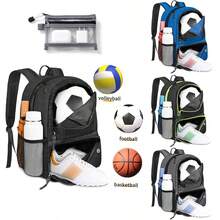 Football Backpack Set Unisex With Shoe Compartment 30L Large Capacity Lightweight Breathable Boys Girls Volleyball Sports Gear Bag Suitable For Basketball Bag Travel School Gym - Multicolor - View 2