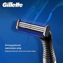 Gillette Vector 3 Premium Razors For Men, 1 Razor, 6 Blade Refills, Lubricant Strip For More Comfortable Shave - Multicolor - View 2