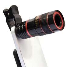 1pc Universal 20X/12X/8X Telephoto Lens Attachment, Clip-On Telephoto Lens For Single Camera Lens, Zoom Lens With Phone Clip For Photography And Video Recording (Not Compatible With Dual And Triple Camera Configurations) - Multicolor - View 12