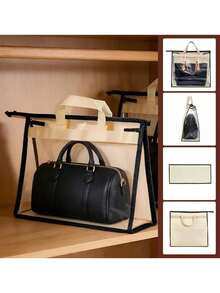 Handbag Dust-Proof Storage Bag, Purse Organizer, Wallet Protective Cover, Zippered Closet Hanging Bag, 3 Sizes Transparent Dust-Proof Bags, Suitable For Handbags, Suitable For Women And Girls - Multicolor - View 6