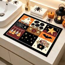 1pc Dish Drying Mat, Coffee Machine Mat, Halloween Theme Cartoon Table Mat, Kitchen Countertop Absorbent Mat, Dish Drainer Mat, Tabletop Scratch-Resistant Protective Mat, Holiday Decorative Table Mat, Multi-Purpose Drying Mat, Home Gift, Desktop Decoration - XYLSD-984 - View 4