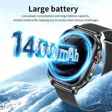 GAWSUG 1400mAh Smart Watch 2.01" HD Screen Bluetooth Call Outdoor Flashlight Rugged Fitness Tracker IP68 Waterproof Gift Men Women - View 5