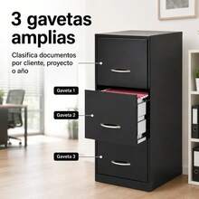 Filing Cabinets - Black - View 4