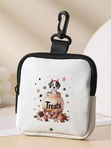 1pc Coin Purse, Storage Bag, Makeup Bag, Card Holder, Earphone Storage Bag, Halloween Pattern Printed Coin Wallet Card Holder, Can Hold Coins, Cards, Accessories, Keys, Multi-Functional Storage Bag, Ideal Gift For Girls And Boys - Multicolor - View 7