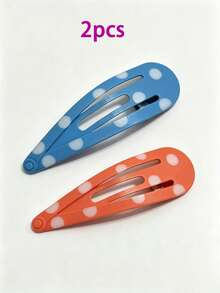 10/5/3/2/1pc Giant Oversized Polka Dot Pattern Hair Clip Pink Bag Clothing Funny Decorative Quirky Hair Accessory - Multicolor - View 31