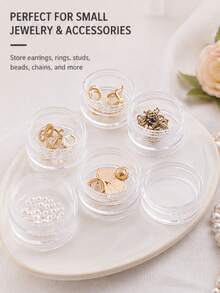 2/3pcs 5-Layer Exquisite Stackable Jewelry Storage Box, Ring Necklace Earring Anti-Oxidation Jewelry Box, Multi-Layer Portable Transparent Storage Box - Multicolor - View 5