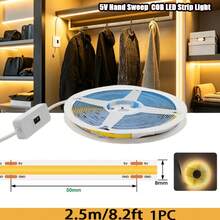 Acosh Neon USB 5V Hand Sweep Sensor LED Strip Light White/Warm White LED Strip Backlight For TV, Kitchen, Cabinet, Wardrobe Sensor Light - Warm - View 6