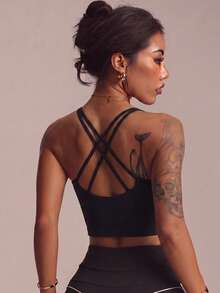 Women Sports Tees & Tanks - Black - View 2